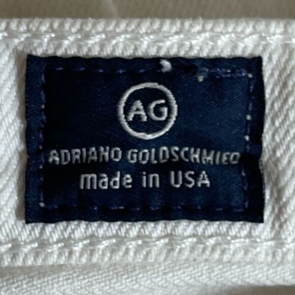 AG The Stilt White Cigarette Crop Jeans Sz 26 - Picture 4 of 9